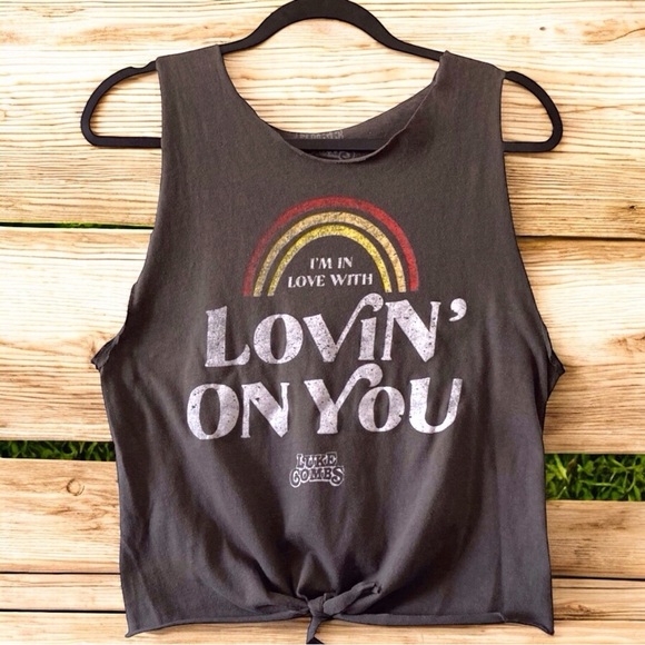 Luke Combs "Lovin' On You" Tie-Front Tank - Fits S-M. Graphic Tee Country Music - Picture 1 of 7